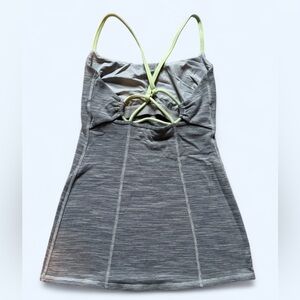 Lululemon gray and green stray tank top size 4